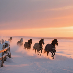 พรม1680D ม้ารุ่นน้ำหนักเบาสีน้ำเงินเข้มพร้อมขนแกะนุ่มใส่สบายจากขั้วโลกเหนือสำหรับฤดูหนาว - Product Image 1