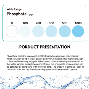 Bandelettes de test de <span class=keywords><strong>phosphate</strong></span> 0-1000 PPB, kit professionnel de test de la qualité de l'eau pour aquarium, <span class=keywords><strong>piscine</strong></span>, spa, personnalisation OEM disponible - Product Image 3