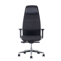 Chaise de jeu d'ordinateur confortable chaise de bureau de patron tissu profondeur de siège réglable chaise de bureau ergonomique exécutive à dossier haut