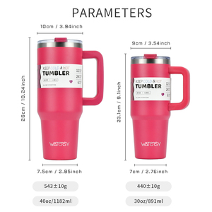 Nueva marca China watersy 40oz 30oz Acero inoxidable Corea botella niños tazas con pajitas y tapas termo 12-24 horas - Product Image 3