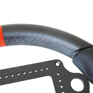 Tùy chỉnh 3K sợi carbon đua chỉ đạo Bánh xe thiết kế mới tự động 14 \ "/350mm Đường kính với 6 bu lông & 3.0 \" chiều sâu - Product Image 5