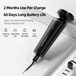 <span class=keywords><strong>Rasoir</strong></span> électrique sans fil étanche à triple lame pour hommes IPX7 rechargeable avec <span class=keywords><strong>rasoir</strong></span> de rasage de charge USB en acier inoxydable - Product Image 5