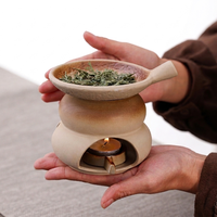 Diffuseur d'huiles essentielles en céramique vintage, four multifonctionnel pour café et thé, brûleur de poudre d'encens