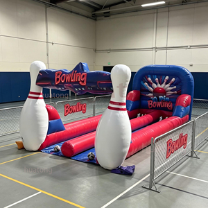 Ensemble <span class=keywords><strong>de</strong></span> bowling gonflable en PVC <span class=keywords><strong>de</strong></span> qualité commerciale 0,55 mm, 2 pistes, jeu <span class=keywords><strong>de</strong></span> bowling gonflable pour intérieur et extérieur, idéal pour <span class=keywords><strong>les</strong></span> entreprises <span class=keywords><strong>de</strong></span> location - Product Image 3