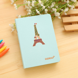 CAHIER PERSONNALISÉ 2026 A5 <span class=keywords><strong>Paris</strong></span> Tower à couverture rigide rose jaune CAHIER pour ÉTUDIANTS - Product Image 4