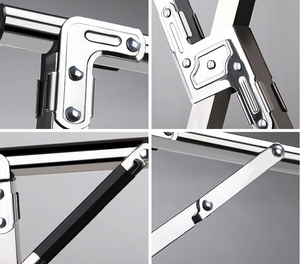 Séchoir à <span class=keywords><strong>linge</strong></span> en acier inoxydable en forme de X, pliable, gain de place, organisateur de <span class=keywords><strong>linge</strong></span> robuste pour usage intérieur et extérieur - Product Image 3
