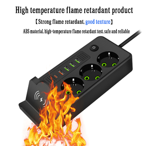 Châu Âu thiết kế thông minh 10 một phổ điện thoại không dây sạc đa 3 cách điện mở rộng ổ cắm với switch - Product Image 3