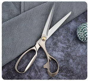 Ciseaux de couture professionnels en acier inoxydable avec poignées en zinc, pour la coupe de tissus, 8,5 / 9,5 / 10,5 pouces, emballage cadeau - Product Image 4