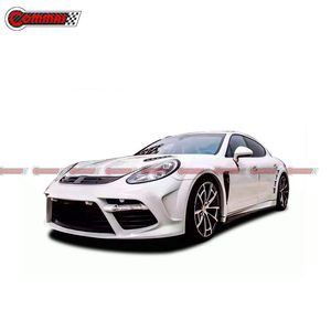 Kit carrosserie MSY Style en fibre de carbone et fibre de verre pour Porsche Panamera 970 2014-2016 : Lame avant, jupes latérales, capot, calandre principale - Product Image 5