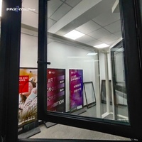 Fenêtre à battant en aluminium à rupture de pont thermique de haute qualité avec verre et PA66 pour villa et bâtiment résidentiel