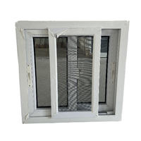 Ventanas Corredizas Modernas Estándar de PVC UPVC, de Vidrio Simple o Doble, Pequeñas, de 16 Pulgadas, para Baño