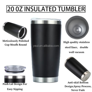Gobelets isothermes 20oz 30oz avec couvercle magnétique Magslider, gravure laser, pour café, en acier inoxydable - Product Image 3