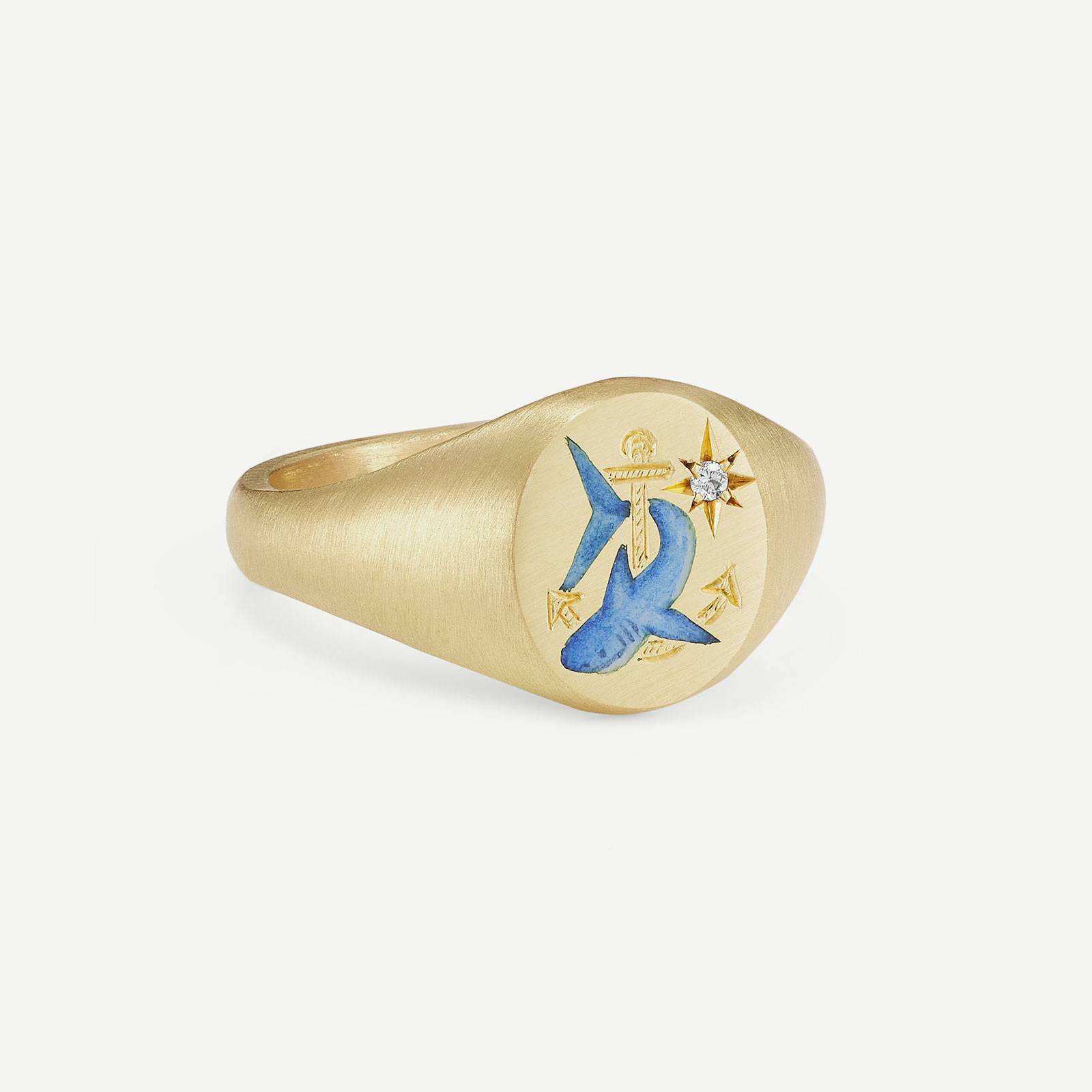 Gold-Shark ring
