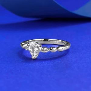 Nuovo Anello a Goccia in <span class=keywords><strong>Argento</strong></span> 925 per Donne, Semplice, Personalizzato, Sottile, Impilabile, alla Moda, Gioiello Classico da Matrimonio - Product Image 1