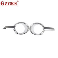 Kits de carrosserie ABS chromés argentés pour voiture, pare-chocs avant, feux antibrouillard, coques de phares, 1608110880 1608111480 pour Peugeot 208 2012-2015