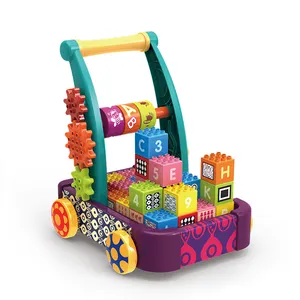Yaratıcı renkli yapı taşları arabası 12 adet erken çocukluk eğitimi DIY montaj yapı taşları arabası oyuncaklar
