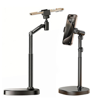Support de téléphone universel réglable en alliage d'aluminium pour tablette et mobile, rotatif à 360°, support de table