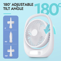 Mini ventilateur de bureau portable ventilateurs de table rechargeables 5V avec batterie câble USB fil vent à trois vitesses pour voiture usage domestique extérieur