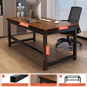 Lớn đơn giản hiện đại đôi bảng Ông Chủ Bàn máy tính bàn làm việc gỗ rắn và ghế văn phòng kết hợp cho các hộ gia đình - Product Image 6