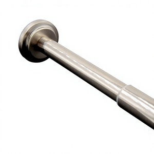 Factory Direct Extendable No Drilling Spring Tension <b>Curtain</b> Rod Pole Pipe Metal Shower Tension Rod Hanging Rod Wholesale - Product Image 3