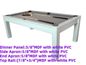 Mesa <span class=keywords><strong>de</strong></span> <span class=keywords><strong>billar</strong></span> portátil 2 en 1 <span class=keywords><strong>de</strong></span> <span class=keywords><strong>7</strong></span> <span class=keywords><strong>pies</strong></span>, diseño plegable para el hogar con retorno <span class=keywords><strong>de</strong></span> bolas, <span class=keywords><strong>billar</strong></span> interior y <span class=keywords><strong>billar</strong></span>, comedor, multijuegos - Product Image 3