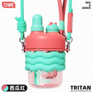 GIVE Tritan Plastic Cup Portable With Strap And Silicon Lid For Kids And Household Use - Product Image 5