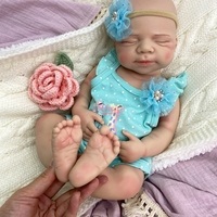 Poupée Reborn en Silicone Pur Pascale de 20 pouces pour Garçon et Fille, avec Nez Réaliste à Dégradé de Couleurs 3D, pour Accessoires Photo et Artistes Reborn Professionnels