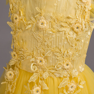 Vestido de Princesa Largo de Malla para Niñas Mayores, Hecho a Medida, Talla Mediana, para Recital de Piano, Actuación Formal - Product Image 5