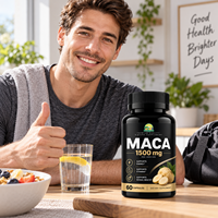 Capsules d'extrait de racine de Maca naturelle pure OEM DOM - Complément alimentaire à base de plantes de qualité alimentaire pour soutenir l'immunité des hommes et des adultes