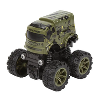 Jouet de voiture militaire éducatif en plastique à double inertie, 4 modèles avec véhicules lance-missiles, jouet à friction à transmission intégrale pour enfants
