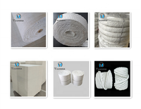 Ruban en fibre céramique tissée réfractaire résistant aux hautes températures de 1/8 po – Joint d'étanchéité en fibre céramique – Vente chaude