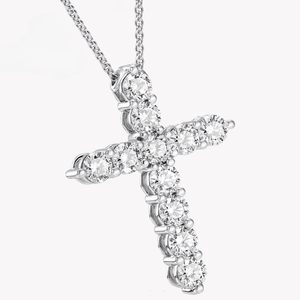 Gioielli di moda semplice ciondolo croce 925 in <span class=keywords><strong>argento</strong></span> Sterling ciondolo con scatola <span class=keywords><strong>sottile</strong></span> catena Hiphop <span class=keywords><strong>collana</strong></span> per le donne uomo - Product Image 3