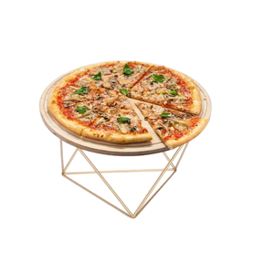 Creatifchef Supporto per <span class=keywords><strong>Pizza</strong></span> in Metallo Dorato Personalizzabile in Dimensioni e Forma, Espositore di Alta Qualità per Pizze e Torte - Product Image 2