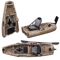 Nouveau Kayak de Pêche Modulaire de 3 m pour 1 Personne, avec Pédales, Détachable et Pliable, Adapté pour Moteur Électrique
