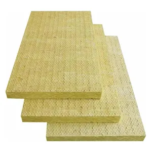 Rigid stonewool plate with on one side aluminium foil rock wool cubes