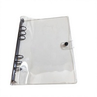 Étui de reliure en PVC Transparent pour A5/A6 grand livre à main couverture de rangement Simple pour 60 feuilles spirale noyau cahier à feuilles mobiles taille A3
