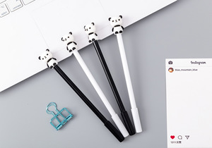 Candy Kawaii raksasa Panda sekolah siswa pena Gel kreatif tumbuh desain dengan 0.5mm tinta hitam terbuat dari plastik - Product Image 4