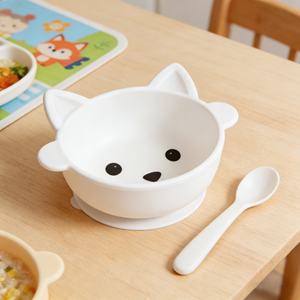 Tazón de Silicona para Bebés, con Succión, Colorido, Saludable, Libre de BPA, de Grado Alimenticio, con Diseño de Animales, Venta al Por Mayor - Product Image 3