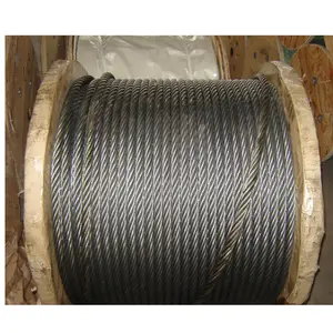 Cuerda de alambre de acero sin galvanizar para elevador, 8*19S + FC 6*19S + FC, precio barato de China