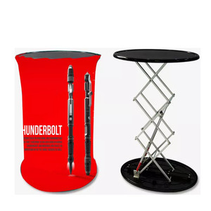 Quầy Tiếp Tân Có Thể Gập Lại Tùy Chỉnh Bàn Khuyến Mãi Gian Triển Lãm Quầy Bar Trưng Bày Thương Mại Hình Bầu Dục Bật Lên - Product Image 3