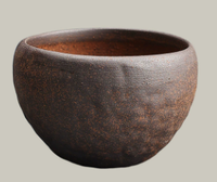 Diffuseur d'huiles essentielles en pierre volcanique naturelle, style Wabi-Sabi, diffuseur d'aromathérapie en pierre de lave avec récipient en céramique et béton
