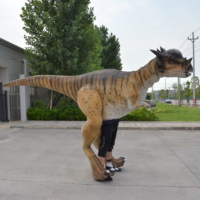 Costume de dinosaure animatronique personnalisé, costume de dinosaure électrique animatronique pour parc d'attractions, modèle animatronique