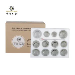 Cangkir Terapi Bekam Kaca Vakum, Tradisional Cina, 12 Set Pijat Bekam Badan - Product Image 1