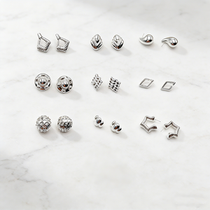 เครื่องประดับ XUPING ขายส่งจำนวนมาก ต่างหูแบบติดหูสำหรับผู้หญิง รูปทรงหัวใจ ดาว วงกลม และรูปทรงเรขาคณิต ทำจากสแตนเลสสตีล ชุบทอง 14K 18K สีทอง - Product Image 2