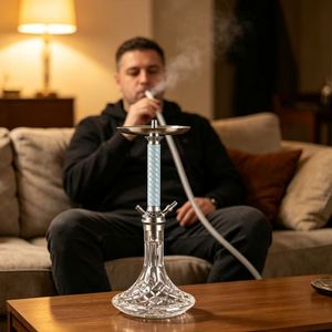 Juego de Fumar Shisha de Acero Inoxidable de Alta Calidad, Edición Aeon 4, 48 cm, Venta al Por Mayor - Product Image 4