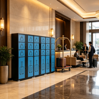 Casier de stockage électronique personnalisable pour bagages, avec paiement par espèces, pièces et cartes de crédit, pour casier de stockage électronique intelligent