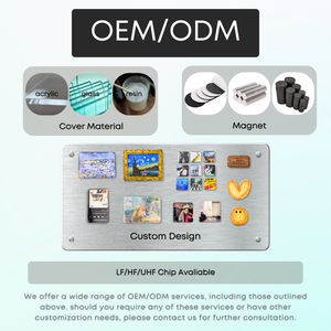 OEM/ODM 3D Relief NFC Aimant de Réfrigérateur Célèbre Peinture Résine Souvenir Cadeau Personnalisé <span class=keywords><strong>Gourmet</strong></span> Van Gogh Iris Communication RFID - Product Image 4