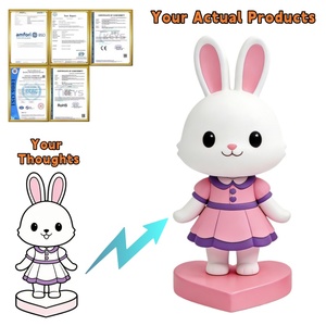 ตุ๊กตากระต่ายสุดน่ารัก แฟชั่นเท่ห์ ของเล่นไวนิล PVC แบบสุ่ม กล่องบลายด์บ็อกซ์  รับผลิตตามแบบ OEM - Product Image 1