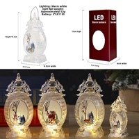 Elektronische Laterne mit Weihnachtsmotiv, kleine Öllampe, Schneemann-Nachtlicht, tragbare Laterne, Weihnachtsgeschenk für Kinder