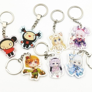 Manufacturer Wholesale Cute Double Sided Plastic Custom <b>Creative</b> Keychains & Carabiners Personalized Blank Promotional <b>Gifts</b> - Product Image 5